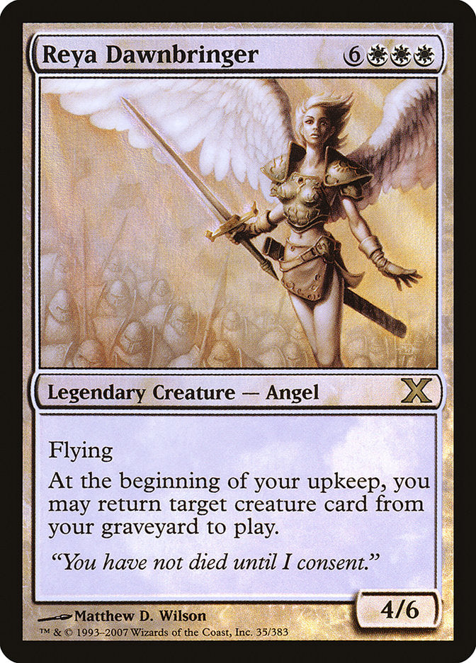 Reya Dawnbringer (Premium Foil) [Tenth Edition] | Anubis Games and Hobby