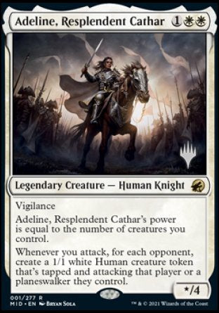 Adeline, Resplendent Cathar (Promo Pack) [Innistrad: Midnight Hunt Promos] | Anubis Games and Hobby