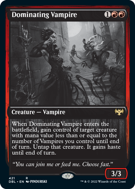 Dominating Vampire [Innistrad: Double Feature] | Anubis Games and Hobby