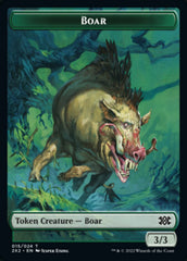 Boar // Knight Double-Sided Token [Double Masters 2022 Tokens] | Anubis Games and Hobby