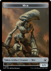 Phyrexian Germ // Myr Double-Sided Token [March of the Machine Commander Tokens] | Anubis Games and Hobby