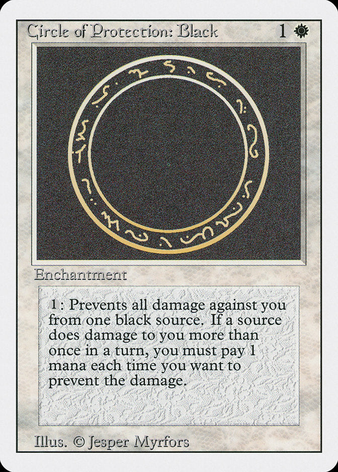 Circle of Protection: Black [Revised Edition] | Anubis Games and Hobby