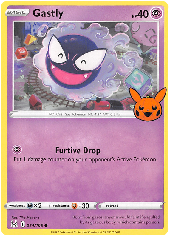 Gastly (064/196) [Trick or Trade 2023] | Anubis Games and Hobby