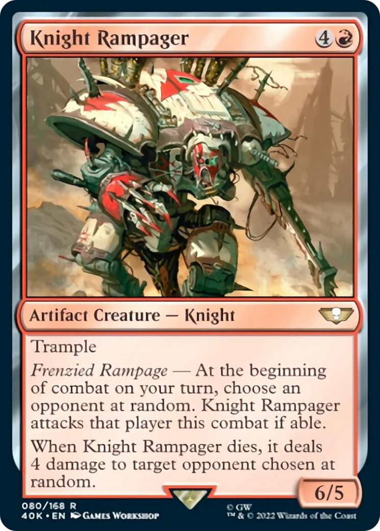 Knight Rampager (Surge Foil) [Warhammer 40,000] | Anubis Games and Hobby