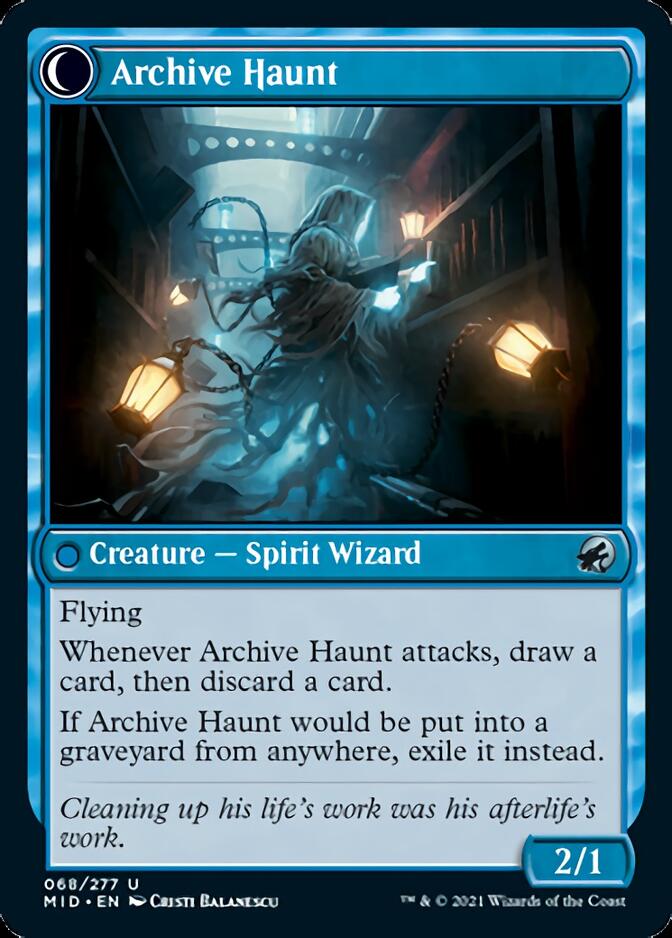 Overwhelmed Archivist // Archive Haunt [Innistrad: Midnight Hunt] | Anubis Games and Hobby