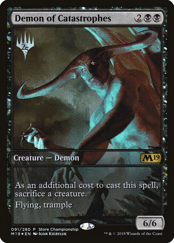 Demon of Catastrophes (Store Championship) (Full Art) [Core Set 2019 Promos] | Anubis Games and Hobby