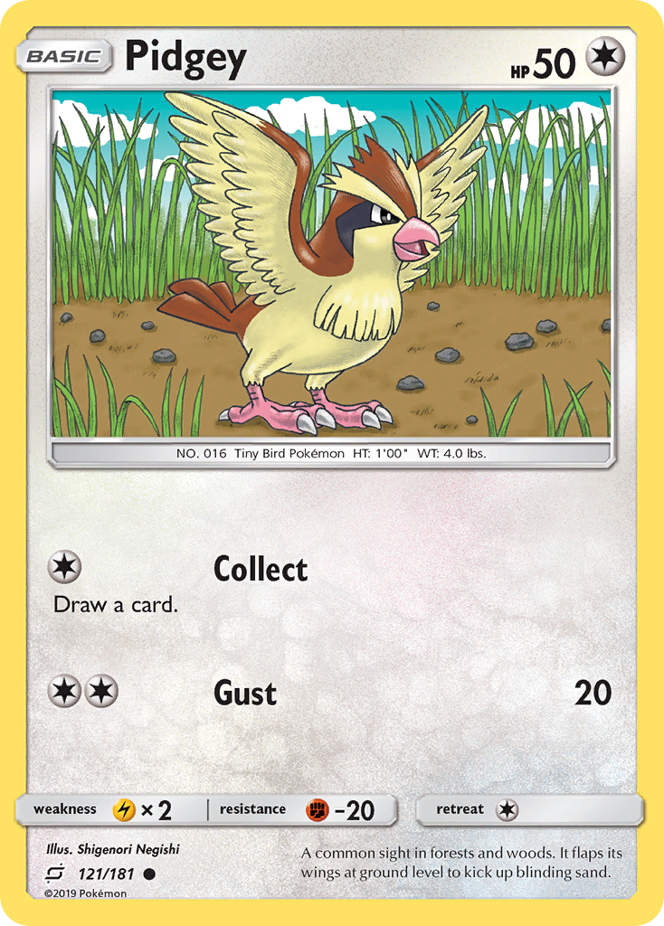 Pidgey (121/181) [Sun & Moon: Team Up] | Anubis Games and Hobby