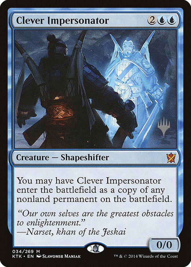 Clever Impersonator (Promo Pack) [Khans of Tarkir Promos] | Anubis Games and Hobby