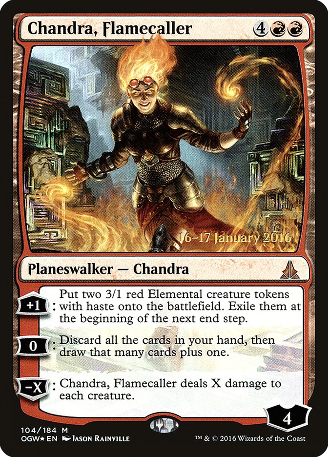 Chandra, Flamecaller [Oath of the Gatewatch Prerelease Promos] | Anubis Games and Hobby