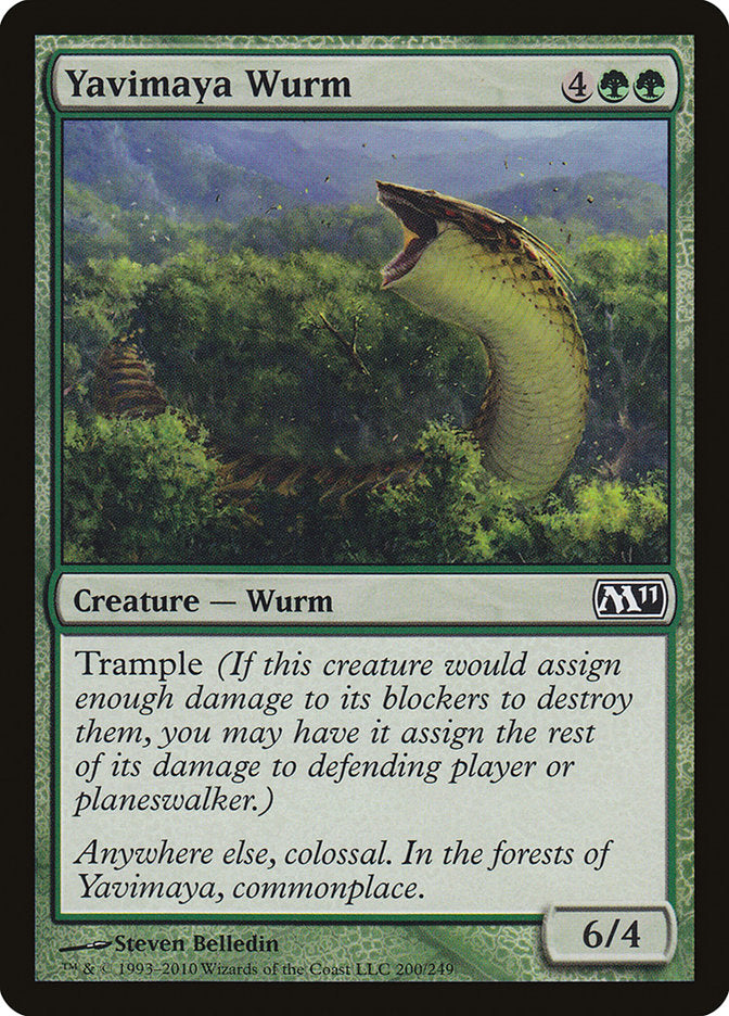 Yavimaya Wurm [Magic 2011] | Anubis Games and Hobby