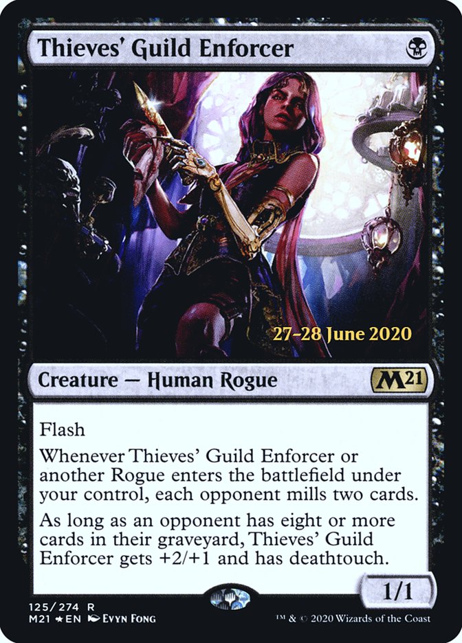 Thieves' Guild Enforcer [Core Set 2021 Prerelease Promos] | Anubis Games and Hobby