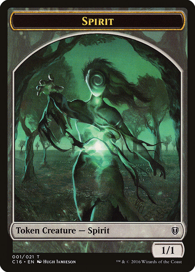 Spirit Token (001/021) [Commander 2016 Tokens] | Anubis Games and Hobby