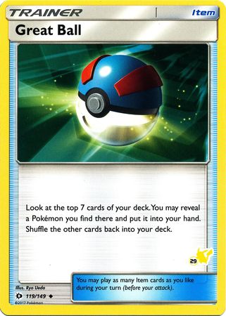 Great Ball (119/149) (Pikachu Stamp #29) [Battle Academy 2020] | Anubis Games and Hobby