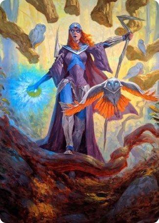 Kasmina, Enigma Sage Art Card [Strixhaven: School of Mages Art Series] | Anubis Games and Hobby