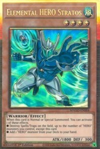 Elemental HERO Stratos (Alternate Art) [MAGO-EN004] Gold Rare | Anubis Games and Hobby