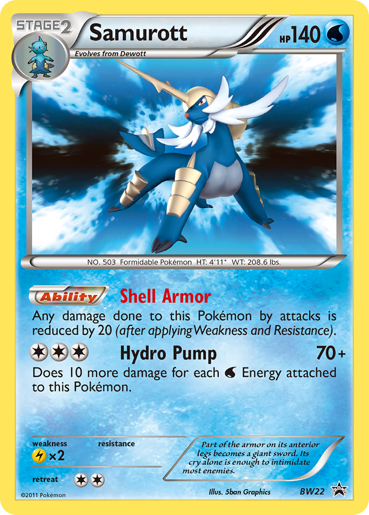 Samurott (BW22) [Black & White: Black Star Promos] | Anubis Games and Hobby