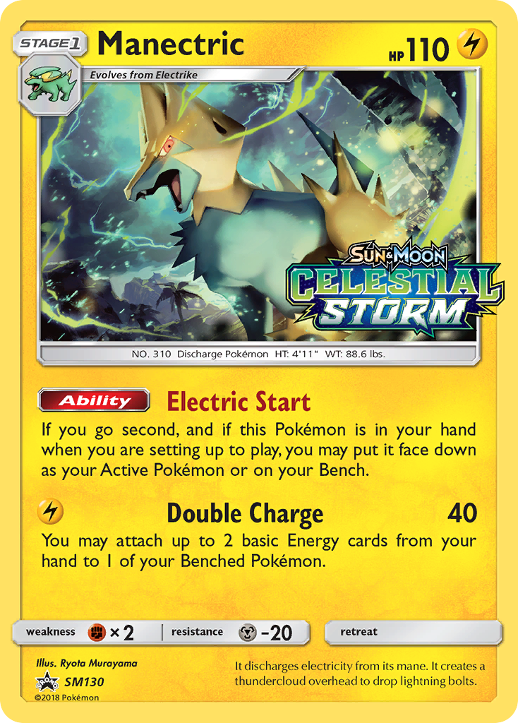 Manectric (SM130) [Sun & Moon: Black Star Promos] | Anubis Games and Hobby