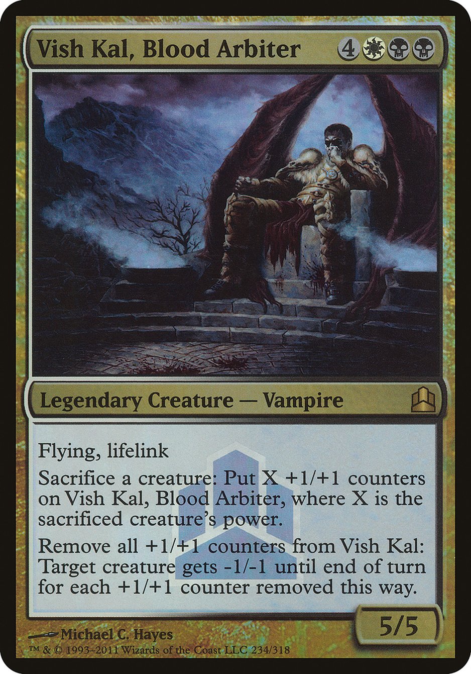 Vish Kal, Blood Arbiter (Launch) (Oversized) [Commander 2011 Oversized] | Anubis Games and Hobby