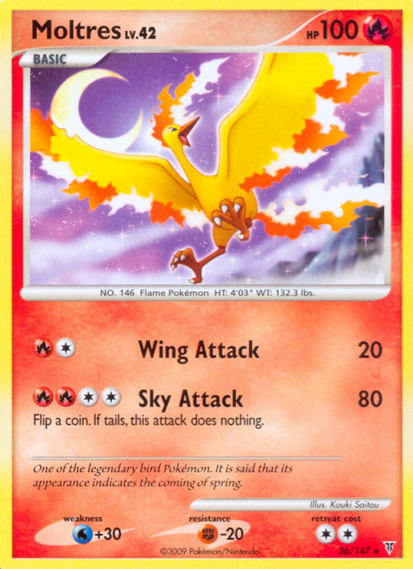 Moltres (36/147) [Platinum: Supreme Victors] | Anubis Games and Hobby