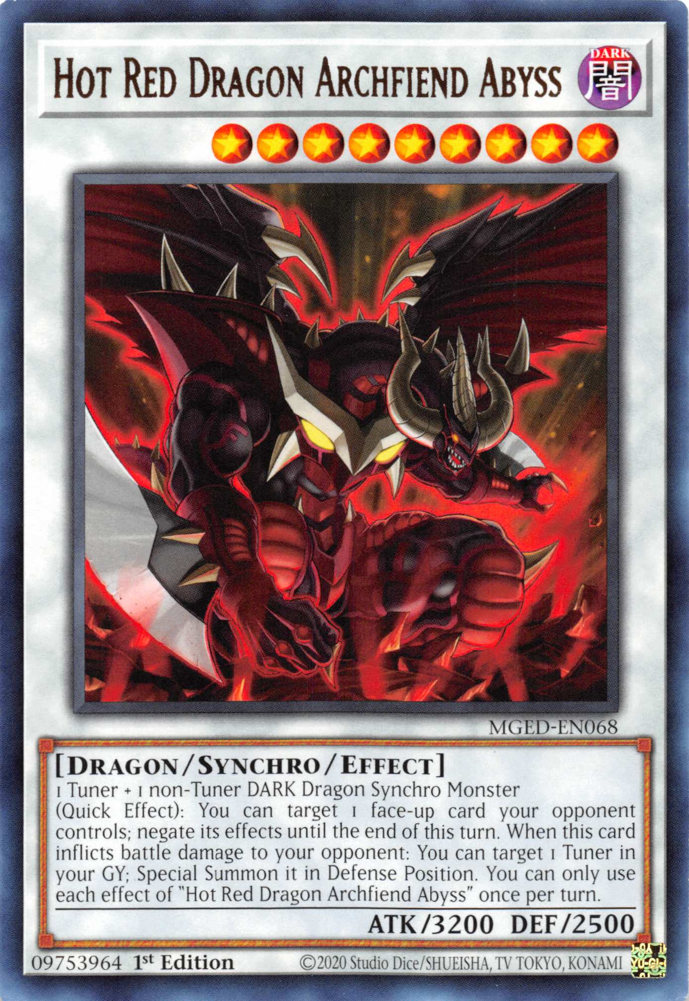 Hot Red Dragon Archfiend Abyss [MGED-EN068] Rare | Anubis Games and Hobby