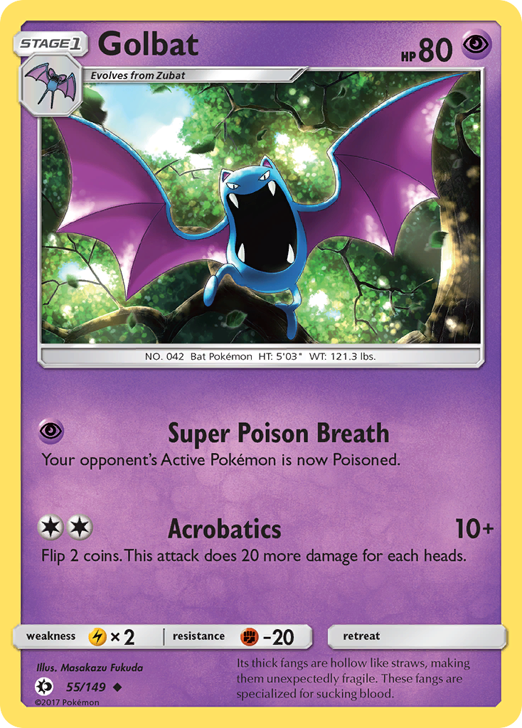 Golbat (55/149) [Sun & Moon: Base Set] | Anubis Games and Hobby