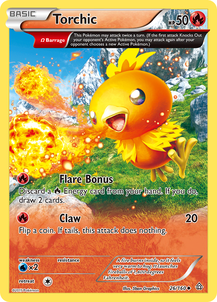 Torchic (26/160) [XY: Primal Clash] | Anubis Games and Hobby