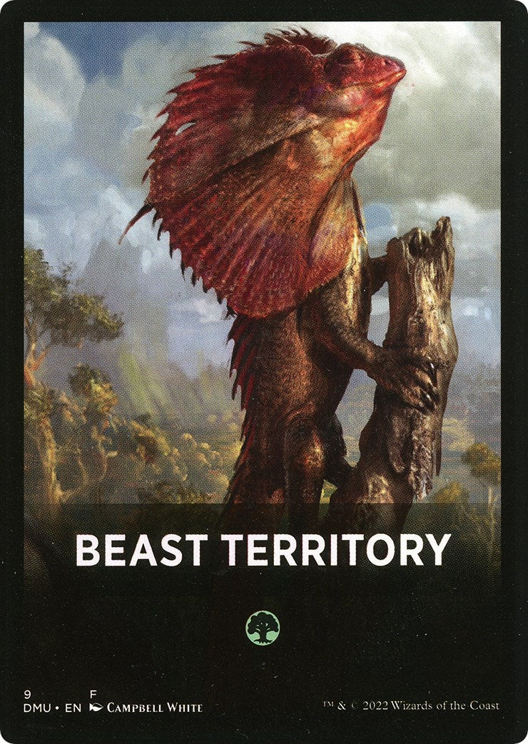 Beast Territory Theme Card [Dominaria United Tokens] | Anubis Games and Hobby