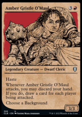 Amber Gristle O'Maul (Showcase) [Commander Legends: Battle for Baldur's Gate] | Anubis Games and Hobby