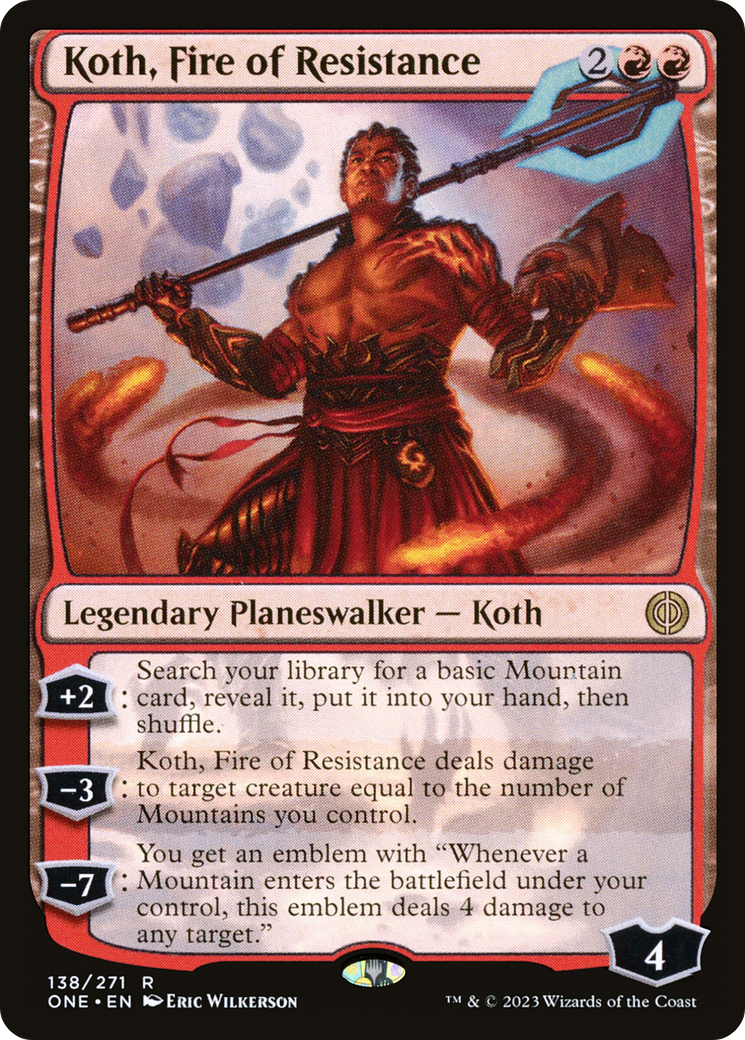 Koth, Fire of Resistance [Phyrexia: All Will Be One] | Anubis Games and Hobby