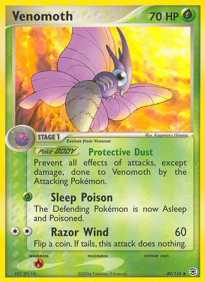 Venomoth (49/112) [EX: FireRed & LeafGreen] | Anubis Games and Hobby