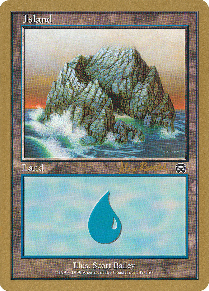 Island (ab337a) (Alex Borteh) [World Championship Decks 2001] | Anubis Games and Hobby