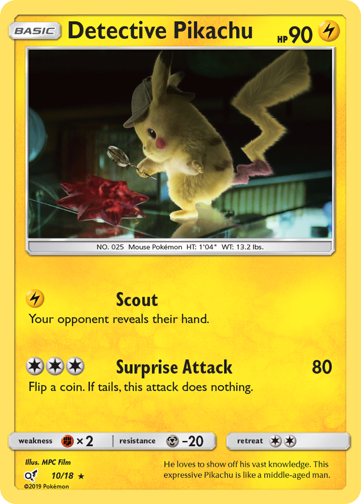 Detective Pikachu (10/18) [Sun & Moon: Detective Pikachu] | Anubis Games and Hobby