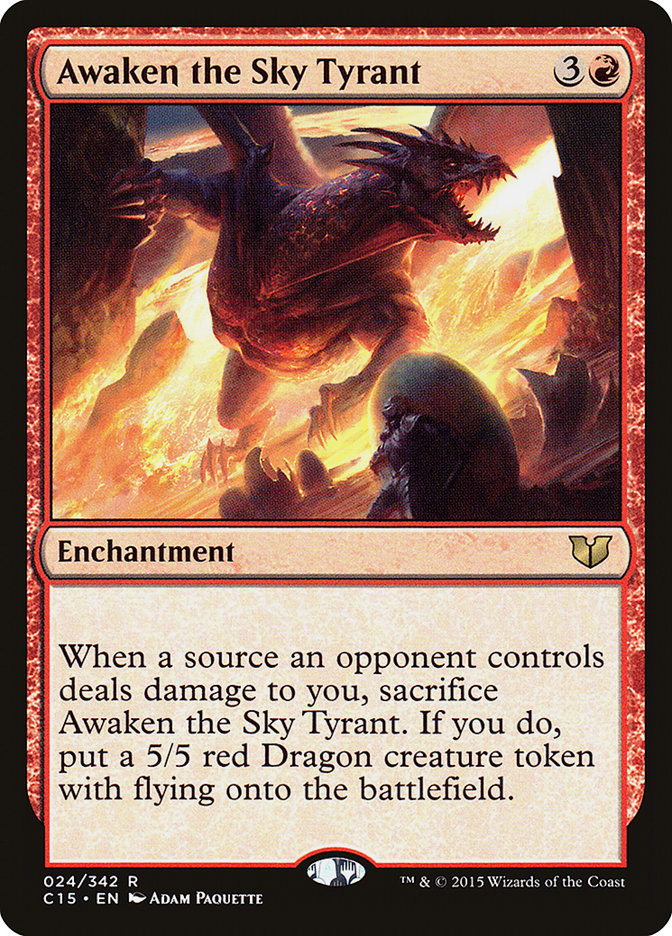 Awaken the Sky Tyrant [Commander 2015] | Anubis Games and Hobby