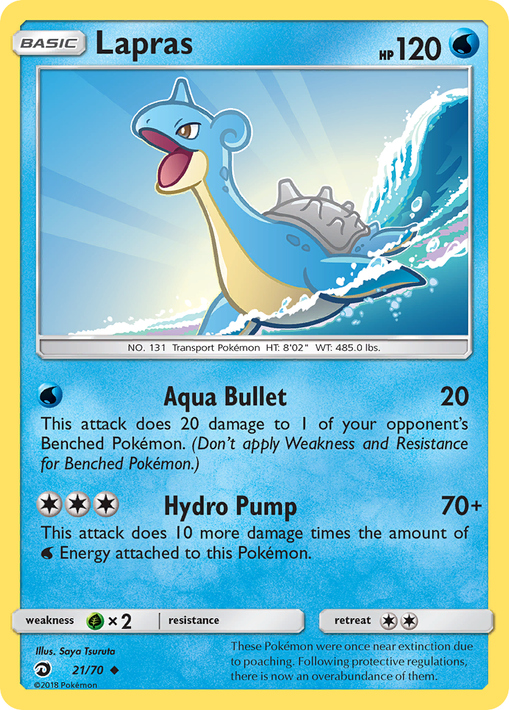 Lapras (21/70) [Sun & Moon: Dragon Majesty] | Anubis Games and Hobby