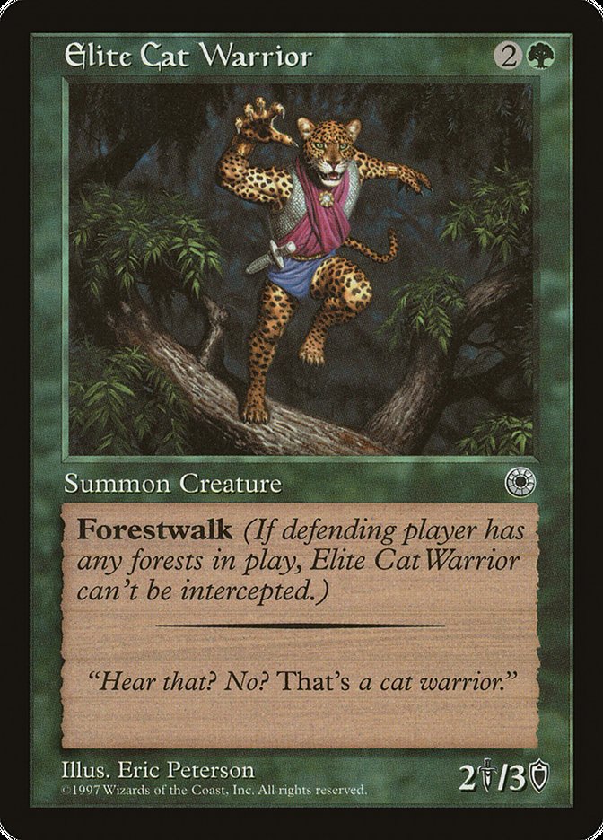 Elite Cat Warrior (With Flavor Text) [Portal] | Anubis Games and Hobby