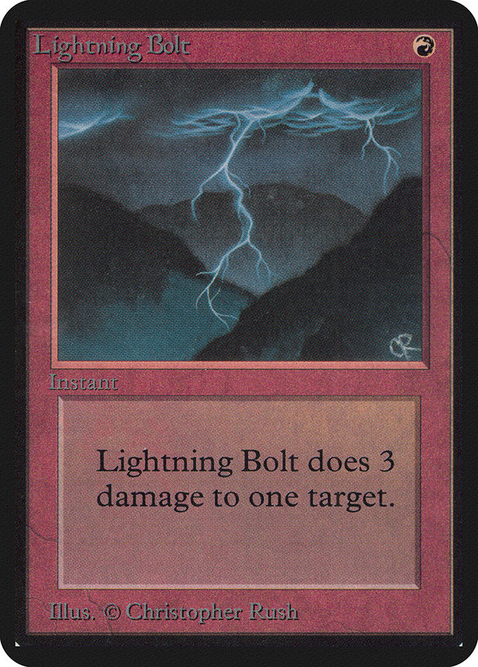 Lightning Bolt [Alpha Edition] | Anubis Games and Hobby