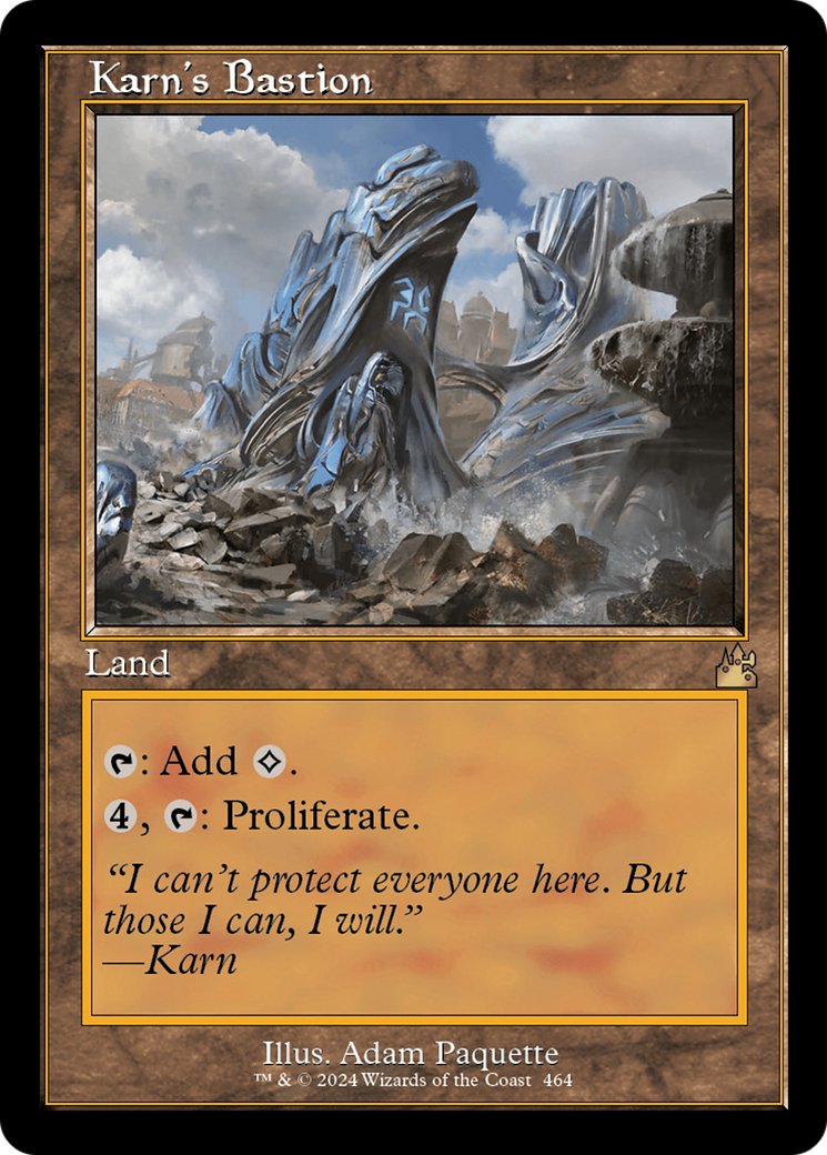 Karn's Bastion (Retro Frame) [Ravnica Remastered] | Anubis Games and Hobby