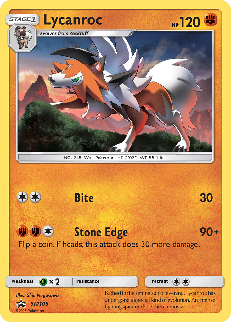 Lycanroc (SM105) [Sun & Moon: Black Star Promos] | Anubis Games and Hobby