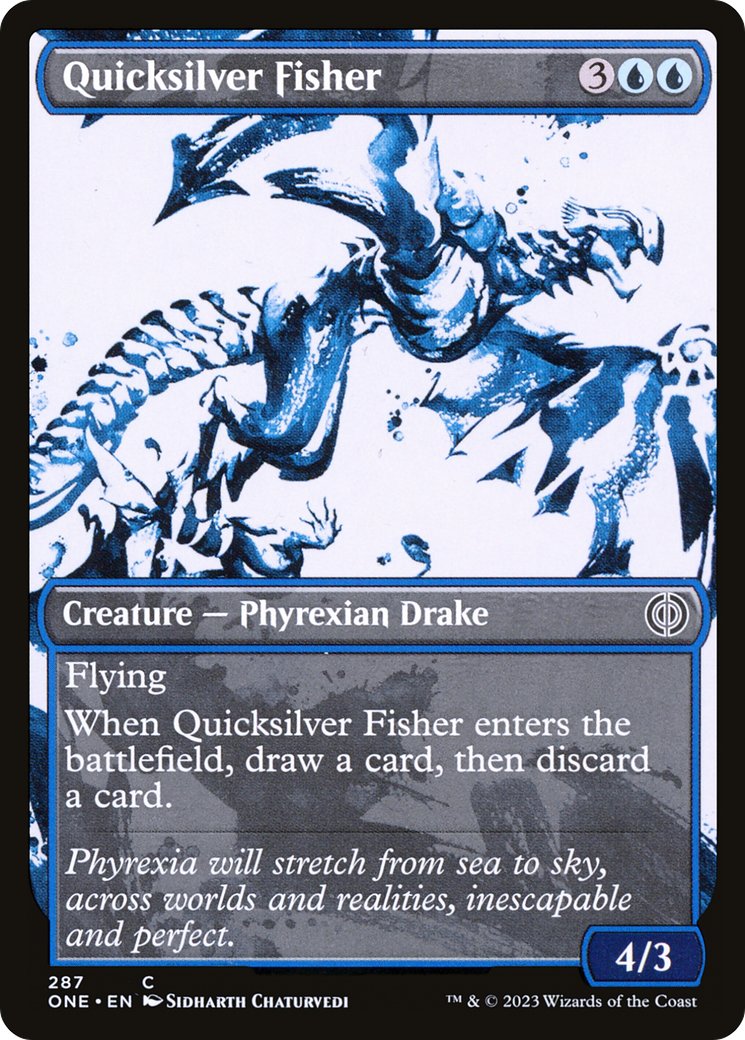 Quicksilver Fisher (Showcase Ichor) [Phyrexia: All Will Be One] | Anubis Games and Hobby