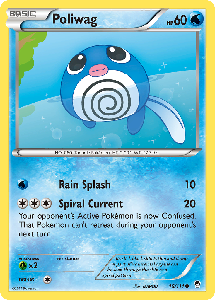 Poliwag (15/111) [XY: Furious Fists] | Anubis Games and Hobby