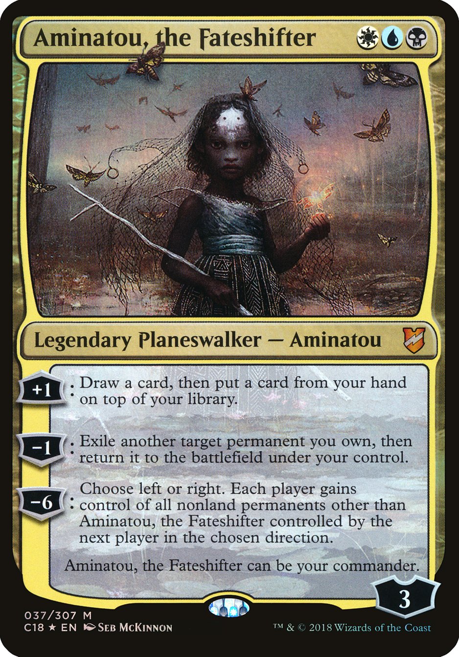 Aminatou, the Fateshifter (Oversized) [Commander 2018 Oversized] | Anubis Games and Hobby