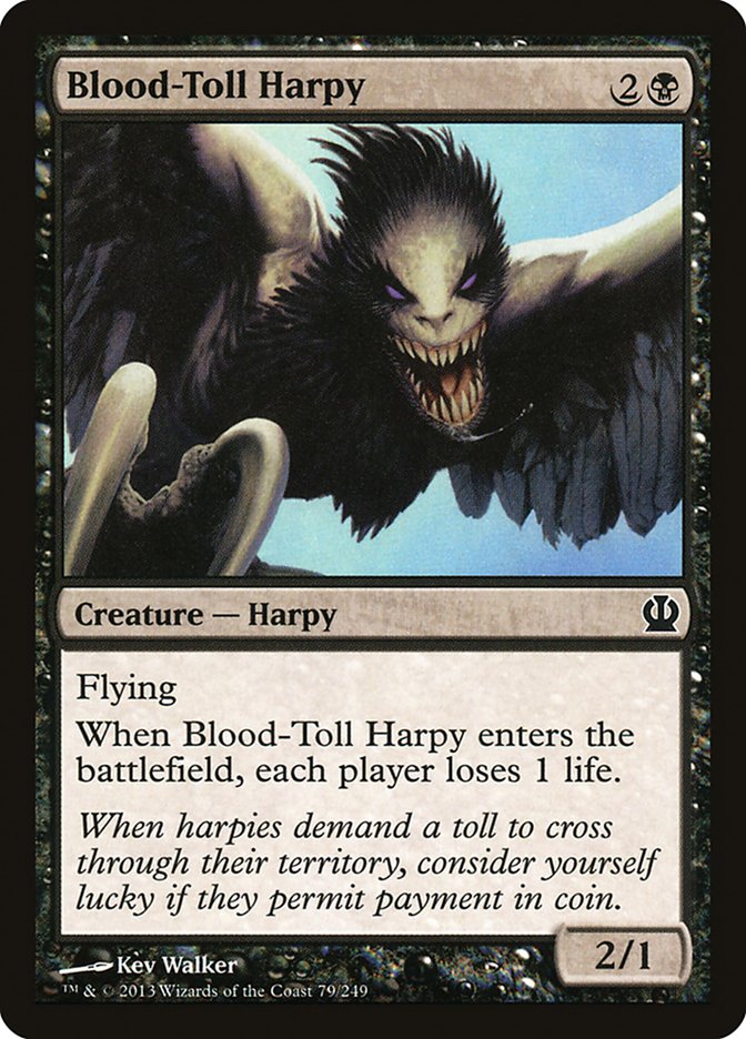 Blood-Toll Harpy [Theros] | Anubis Games and Hobby