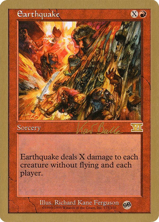 Earthquake (Kai Budde) (SB) [World Championship Decks 1999] | Anubis Games and Hobby