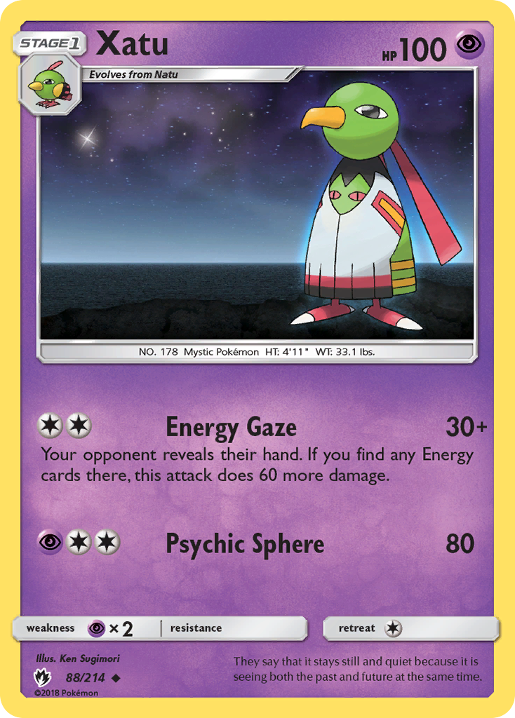 Xatu (88/214) [Sun & Moon: Lost Thunder] | Anubis Games and Hobby