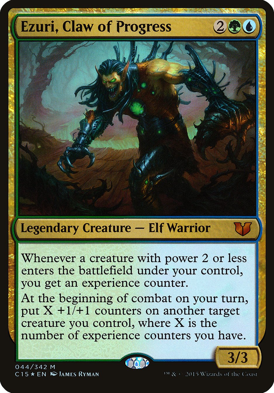 Ezuri, Claw of Progress (Oversized) [Commander 2015 Oversized] | Anubis Games and Hobby