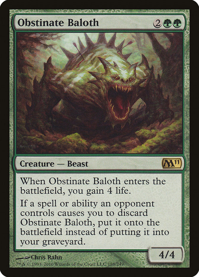 Obstinate Baloth [Magic 2011] | Anubis Games and Hobby