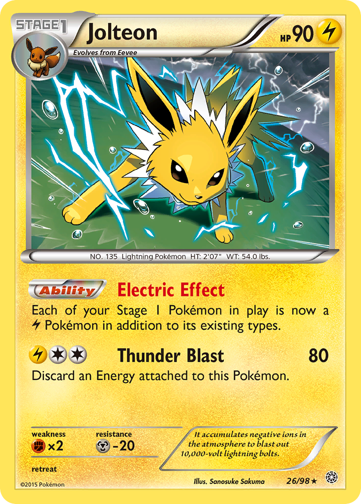 Jolteon (26/98) [XY: Ancient Origins] | Anubis Games and Hobby