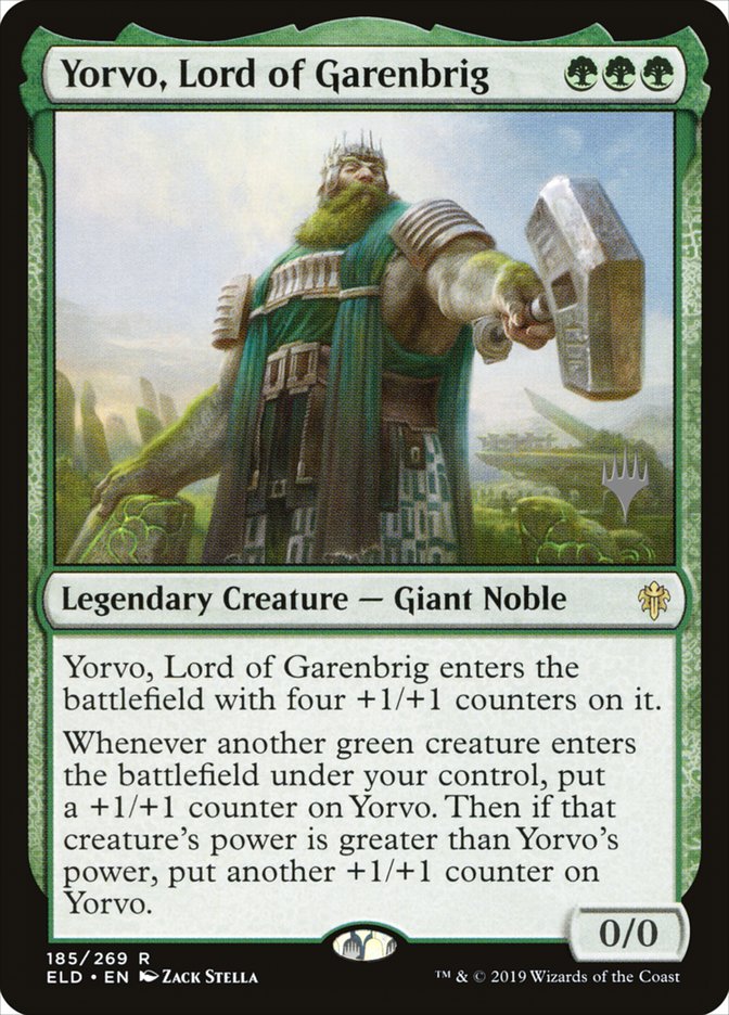 Yorvo, Lord of Garenbrig (Promo Pack) [Throne of Eldraine Promos] | Anubis Games and Hobby