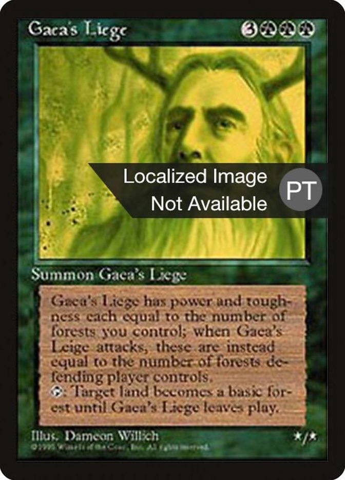 Gaea's Liege [Fourth Edition (Foreign Black Border)] | Anubis Games and Hobby