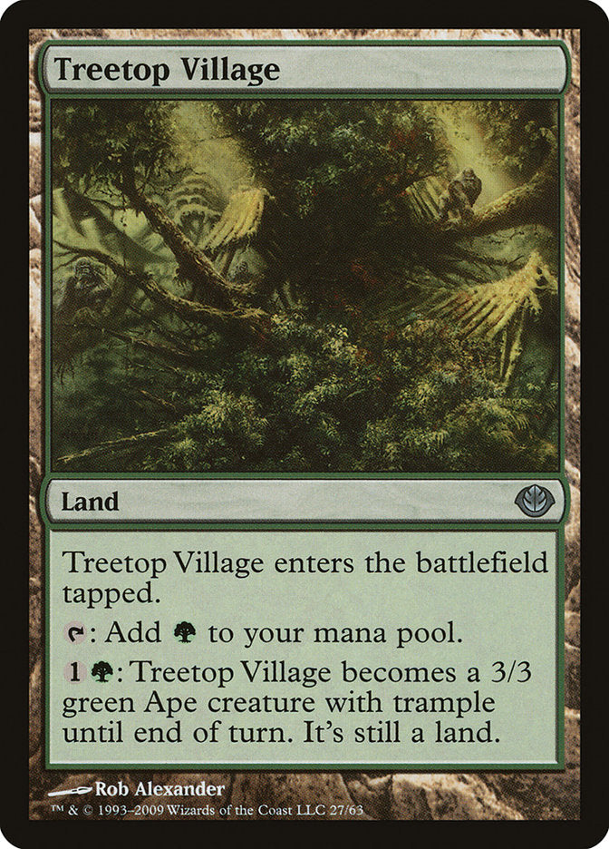 Treetop Village [Duel Decks: Garruk vs. Liliana] | Anubis Games and Hobby